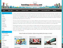 Tablet Screenshot of hoardingadvertising.com
